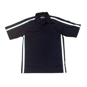 NIKE DRI-FIT SHORT SLEEVE BLACK GOLF POLO SHIRT MENS Medium